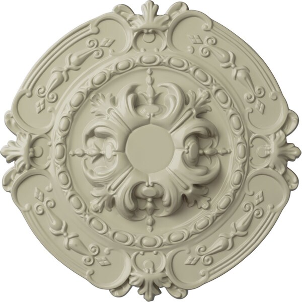 Ekena Millwork Southampton Ceiling Medallion (Fits Canopies up to 2 3/4"), 16 3/8"OD x 1 3/4"P, Clear Yellow CM17SOCYF - main